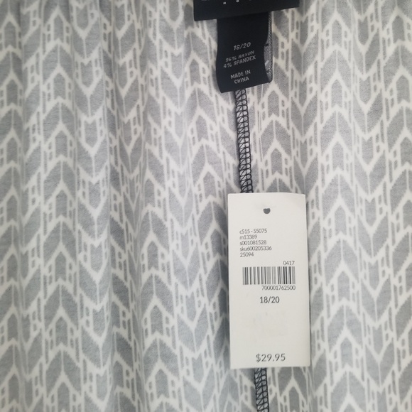 Nwt lane Bryant black white skirt size 18 20 - Picture 4 of 8